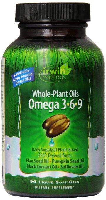 Irwin Naturals Whole-Plant Oils with Omega 3, 6 and 9, 90 Count