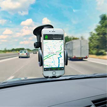 Phone Holder for Car, Redlink Universal Car Phone Mount for Car Dashboard and Windshield with Strong Suction Cup- Compatible iPhone X/8/7S/6S, Galaxy S9 S8 S8Plus S7,Note8 and More