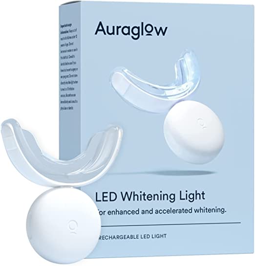 AuraGlow Teeth Whitening Light, 10X More Powerful LED Light, Accelerate Whitening Results