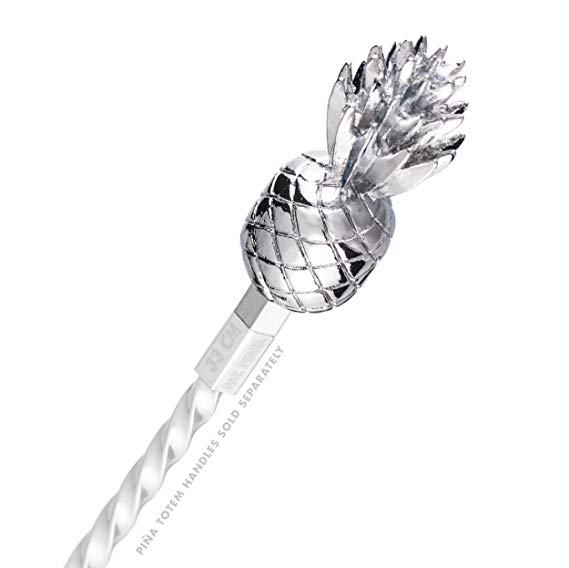 Piña Barware Weighted Pineapple Accessory for Cocktail Spoon - Hand-Cast For Totem Adaptable Modular Bar Stirrer