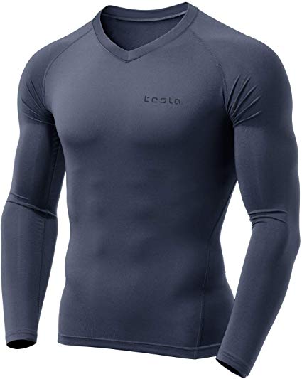 Tesla Men's Thermal Wintergear Compression Baselayer Long Sleeve Tops