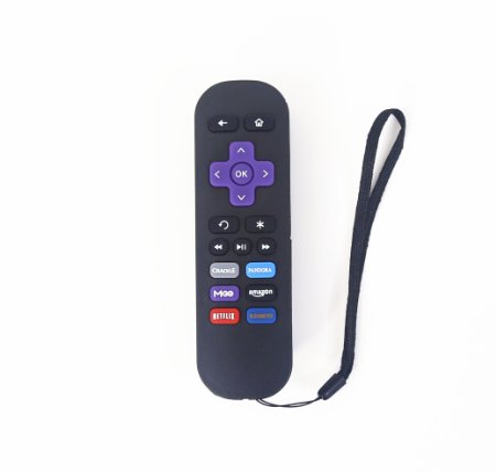 Gvirtue Replacement Lost Remote Control 1 Year Warranty Compatible with Roku Models Roku 1 (Lt, Hd); Roku 2 (Xd, Xs); Roku 3 (Do NOT Support Roku Streaming Stick, Hdmi Stick and Game)