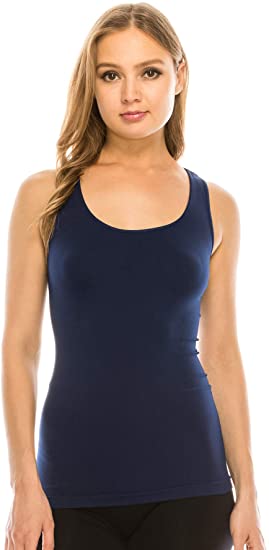 Kurve Seamless Supersoft Racerback Tank, UV Protective Fabric UPF 50  (Made With Love In The USA)