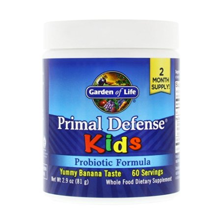 Garden of Life Primal Defense Kids, Natural Banana Flavor, 81g Powder