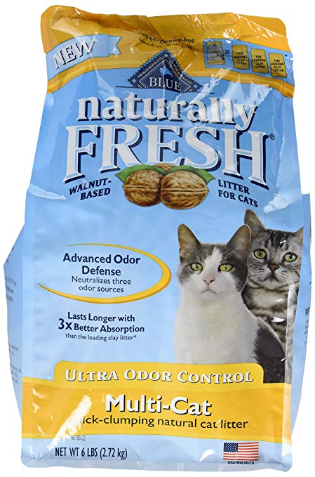 BLUE Naturally Fresh Ultra Odor Control Multi-Cat Quick-Clumping Cat Litter 6-lb