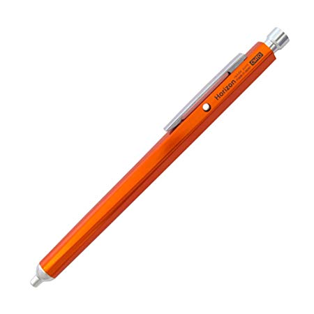 Ohto Horizon Aluminum Hexagon Barrel Needlepoint Ballpoint Pen NBP-587H, Orange