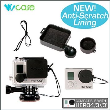 WoCase GoPro Frame and Lens Accessory Collection (Sold Separately or Bundled): HERO4 HERO3 /3 Armor Frame/ /UV Lens Filter/ Lens and Housing Cover Cap Set/Aluminum Alloy Frame Housing (Retail package, Gift ready)
