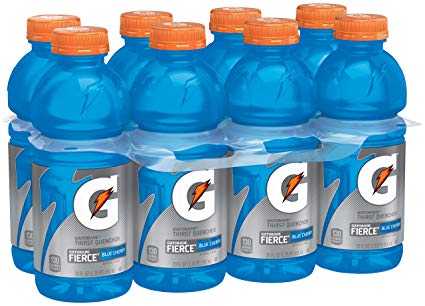 Gatorade Thirst Quencher Fierce, Blue Cherry, 20 Ounce (8 Count)