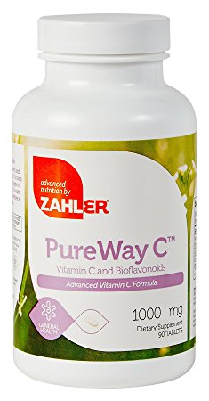 Zahler PureWay C 1000mg, Advanced VITAMIN C Immune Support Supplement, All Natural Powerful Viral and Bacterial Protector, Certified Kosher, 90 Tablets