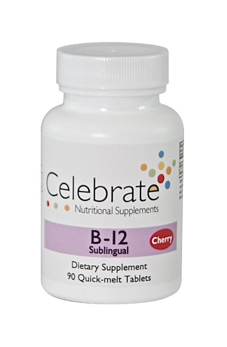Celebrate Vitamins B-12 Sublingual Cherry 90 count