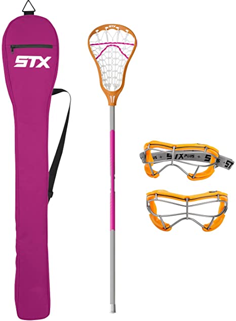 STX Lacrosse Exult 200 Starter Pack, Clementine/Punch