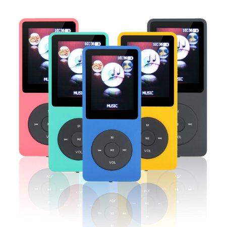 Lonve 8GB Big and Clear Lossless Sound Music MP3 MP4 Player With Expandable MicroSD Slot-Blue