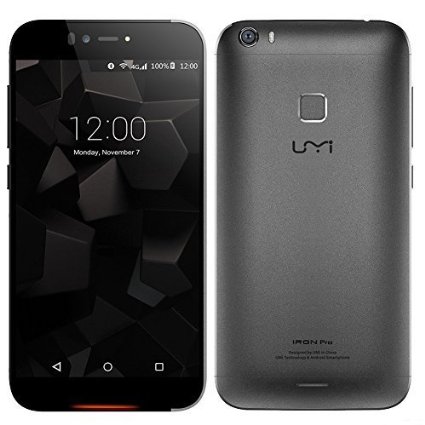 UMI IRON PRO Android 51 Lollipop OS 4G 55 inch Smartphone Unlocked Cell Phone 3GB RAM  16GB ROM MTK6753 64Bit Octa Core 13GHz Black