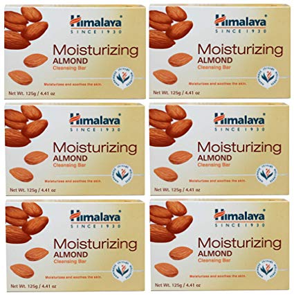 Himalaya Herbal Healthcare Moisturizing Almond Cleansing Bar, 6 Count