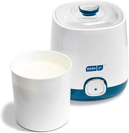 Dash Bulk Yogurt Maker Machine with One Touch Display   BPA-Free Storage Container & Lid: Perfect for Organic, Sweetened, Flavored, Plain, or Sugar Free Options for Baby, Kids, & Parfaits, 1 Quart