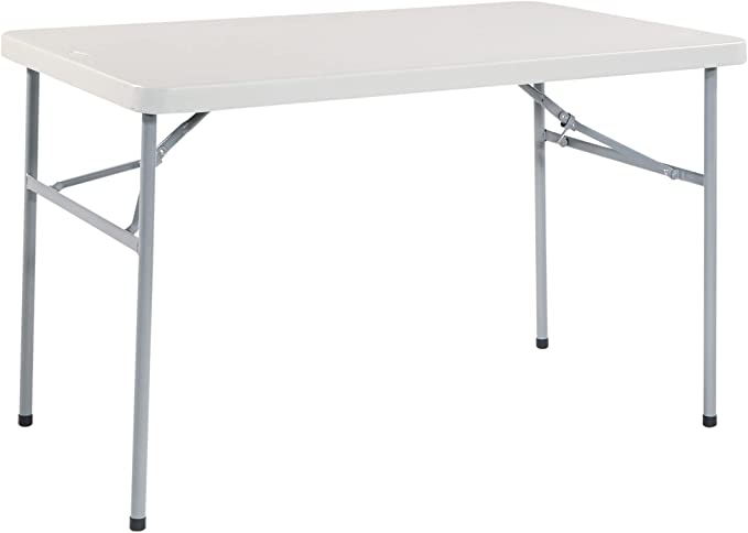 Office Star Resin Multipurpose Folding Table, 4-Feet