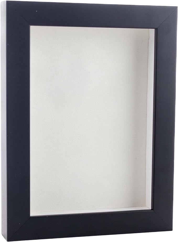 15x20 Shadow Box Frame Contemporary Black | 1" Depth of Usable Space| Vertical or Horizontal Display | Interior Size 15x20 or 20x15 Inches| UV Resistant Acrylic, Acid-Free Backing, Wall Hangers | Made