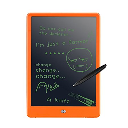 LCD Writing Tablet, M.Way 10.5 Inch LCD Drawing Board/ Message Board/ Screen Handwriting Pad Paperless Drawing Writing Tool Graffiti Board with Stylus and Stand for Kids, Family Memo, Office Writing