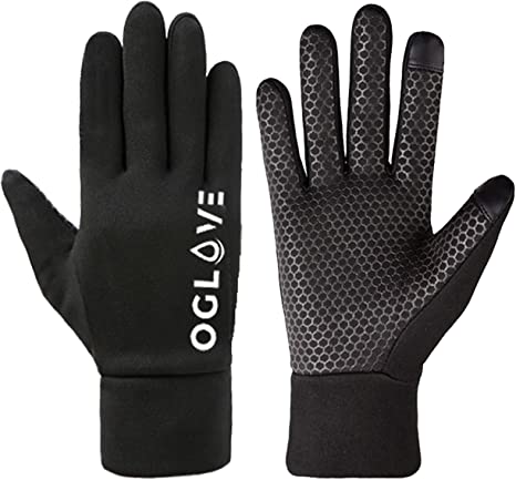 OGLOVE Waterproof Thermal Sports Gloves, Touchscreen Sensitive Field Gloves for Football, Soccer, Rugby, Mountain Biking, Cycling, Fishing and More