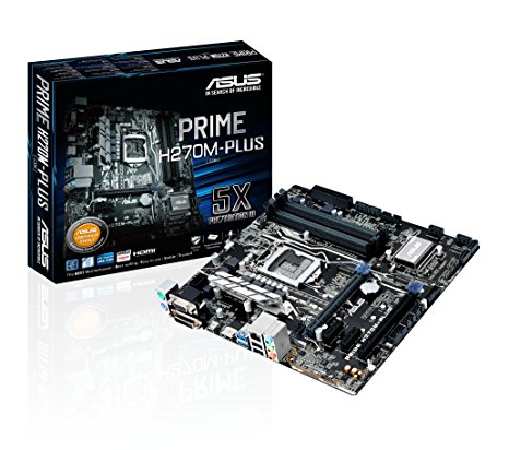 ASUS PRIME H270M-PLUS/CSM LGA1151 DDR4 HDMI DVI VGA M.2 H270 mATX Motherboard with USB 3.1