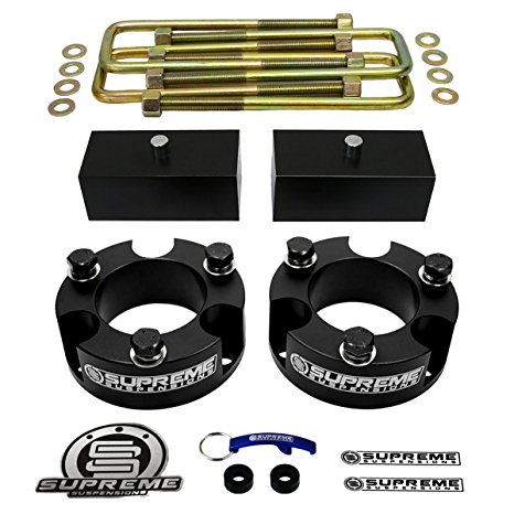 Supreme Suspensions - Toyota Tacoma Full Lift Kit 3" Front Strut Spacers   2" Rear Lift Blocks   Extended U-Bolts