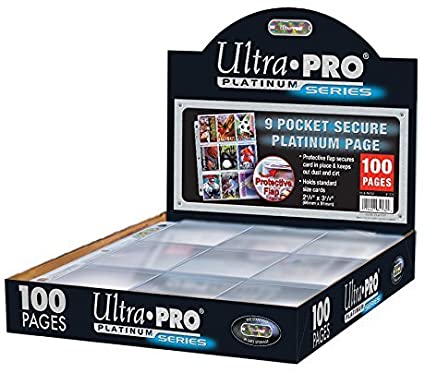 Ultra Pro Platinum 9 Pocket Secure Platinum Cards, Clear