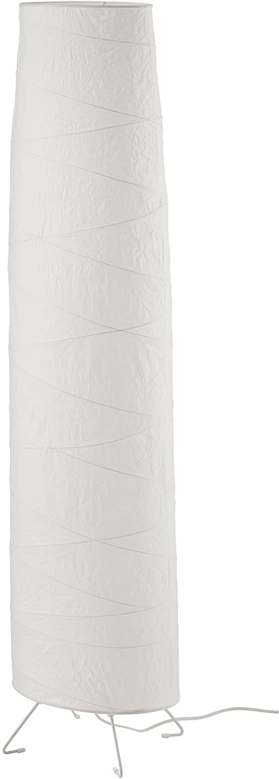 IKEA Vickleby (404.844.87) Handmade Rice Paper Shade White Floor Lamp, White 54 in. (136cm)