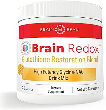 Brain Redox™ - High Strength Antioxidant Supplement | Boost Glutathione Levels for Brain Health | 2500mg Glycine & NAC