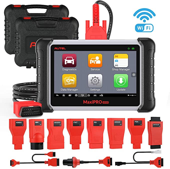 Autel MaxiPRO MP808K Automotive Diagnostic Scan Tool with Key Fob Programming, Active Tests, OE-Level All Systems Diagnosis, Auto VIN, Oil Reset, SAS, EPB, DPF, Same with MaxiSys MS906