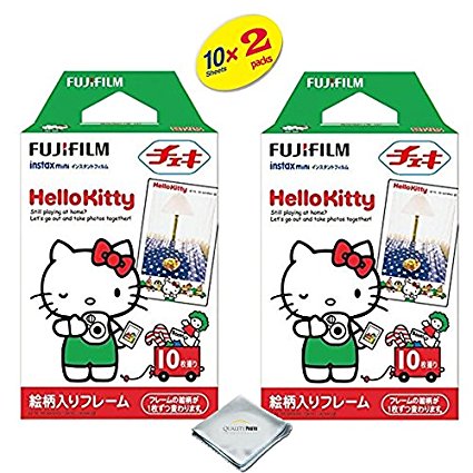 Fujifilm Instax Mini 8 Instant Film 2-PACK (20 Sheets) For Fujifilm Instax Mini 8 Cameras - Hello Kitty