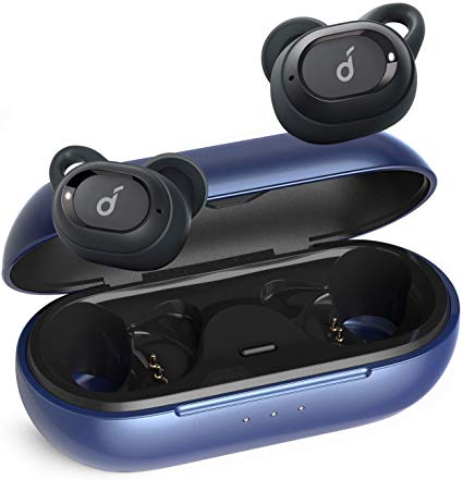 Anker Soundcore Liberty Neo Wireless Earbuds, Premium Sound with Pumping Bass, IPX7 Waterproof, Secure Fit, Bluetooth 5 Headphones, Stereo Calls, Noise Canceling, One Step Pairing, Sports, Work Out, Gym