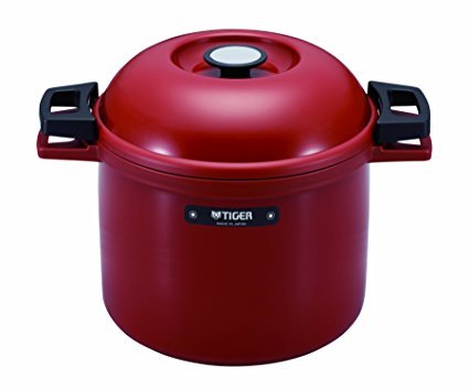 TIGER NFH-G450 Non-Electric Thermal Slow Cooker 4.75qts / 4.5L, Red