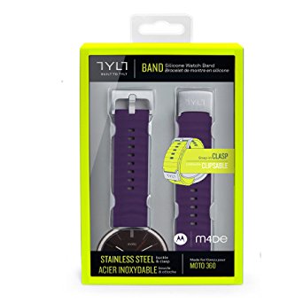 Tylt Silicone Band Replacement for Moto 360 - Purple