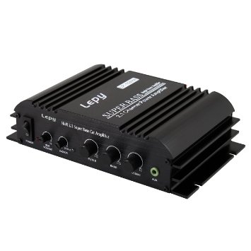 Lepy 168HA 21CH Channel 2x40W  1x68W Sub Output Super Bass Audio Digital Hifi Amplifier Color Black Power Supply Cable not Included