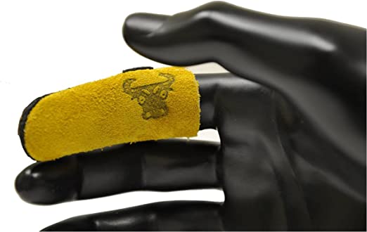 G & F Products 8128M Cowhide Leather Guard Finger Protection, Medium