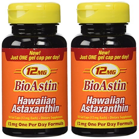 Nutrex Hawaii Bioastin Hawaiin Astaxanthin - 12mg, 50 Gel Caps (pack of 4)