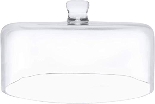 Galashield Glass Cake Dome Cover 11.5" Diameter Clear