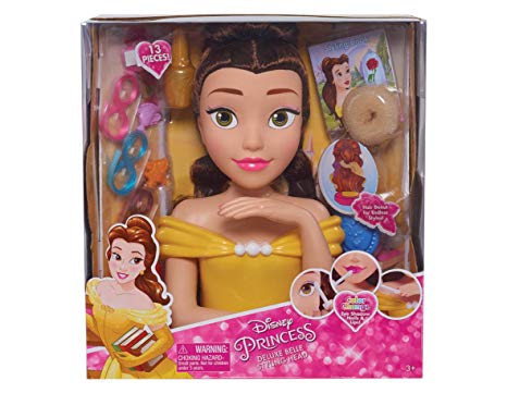 Disney Princess JPL87355 Princess Deluxe Belle Styling Head, Yellow