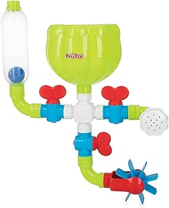 Nuby Wacky Waterworks Pipes Bath Toy with Interactive Features for Cognitive Development