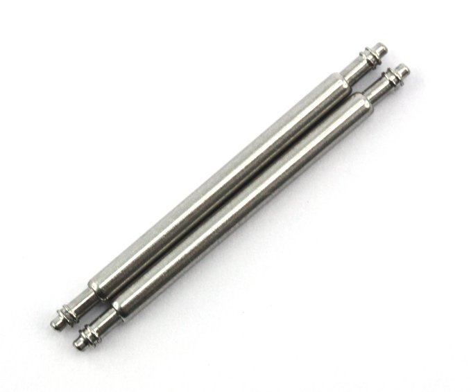 18mm X 1.8mm Stainless Steel Spring Bar Pins for Attaching Watch Band to Watches or Buckle (Set of Two)