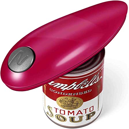 Can Opener, Food Safe Smooth Edge Can Opener Electric Open Almost Size Cans, Can Openers Hand Held for Kitchen Fits Perfect in Drawer, Best Gift for Senior with Arthritis