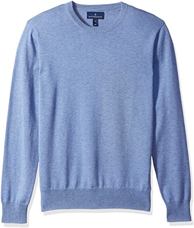 Amazon Brand - Buttoned Down Men's Supima Cotton Lightweight Crewneck Sweater