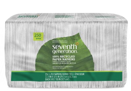 Seventh Generation, White Lunch Napkin 1-ply 250 count