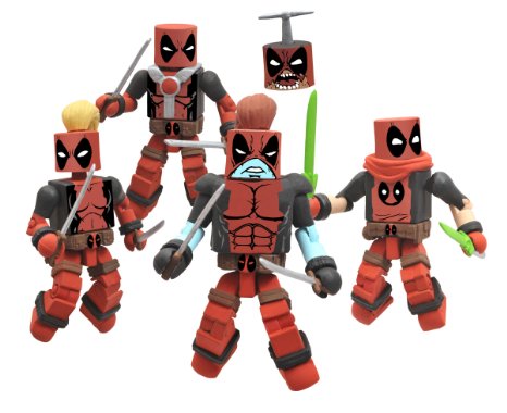 Marvel Deadpool Corps Minimates Box Set of 4 NYCC Comic Con Exclusive