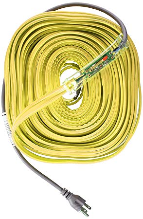 WRAP-ON Pipe Heating Cable - 60-Feet, 120 Volt, Built-in Thermostat, Low Wattage - 31060