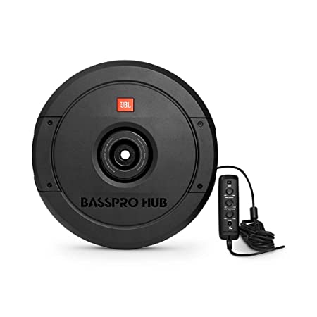 JBL Bass pro Hub - 11" (279mm) Spare tire subwoofer with Build - in 200W RMS Amplifier with Remote Control