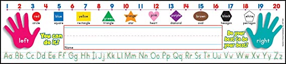 Scholastic Super School Tool Standard Manuscript Name Plates Primary Grades (TF1551)