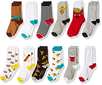 Spotted Zebra 12-Pack Crew Socks