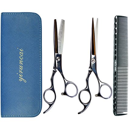 Professional Barber Hair Cutting Shears / Scissors 6 Inch, 420 Stainless Steel Barber Handmade Hair-cutting With a Comb