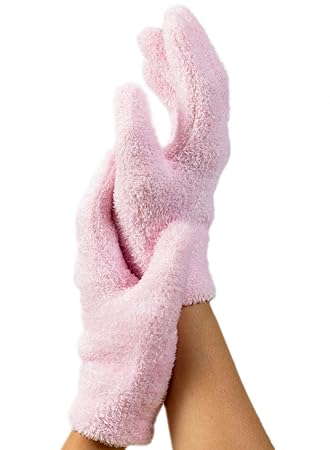 NatraCure Gel Moisturizing Gloves - Pink (Lavender Scent) – (For Anti-Aging and Relief from Eczema and Dry, Rough, and Cracked Hands)